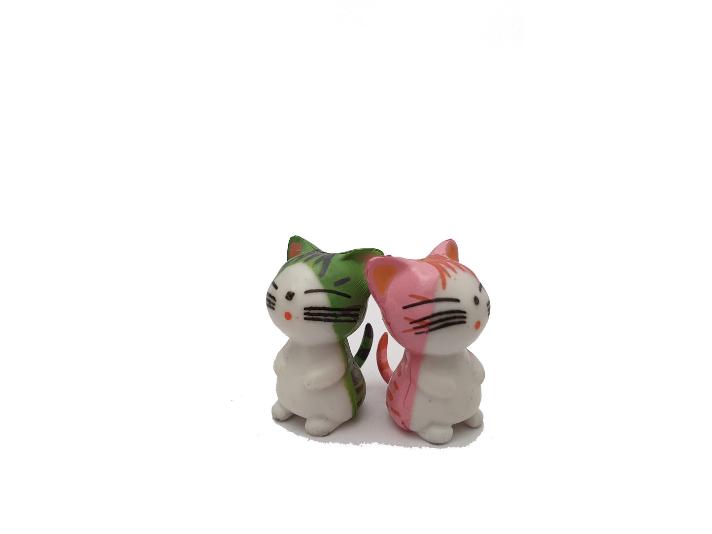 Miniature Green Cats for Miniature Dollhouse