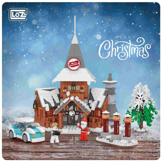 LOZ Mini Particle Building Blocks Santa Claus Office (2195) Block Toys Christmas Gifts
