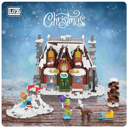 LOZ Mini Particle Building Blocks Santa Claus Gift Shop (2197) Block Toys Christmas Gifts