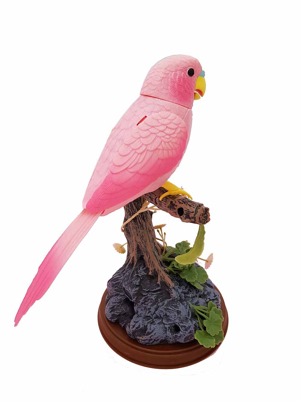 Electronic Talking Repeating Parrot Pink Parrot Pink Green Parrot Recording Function Bird Surprise Gifts