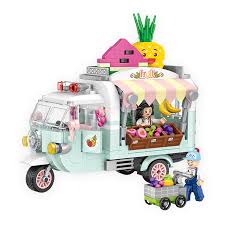 LOZ Mini Blocks Fruit Truck (1737) Building Block Toys for Children Birthday Presents