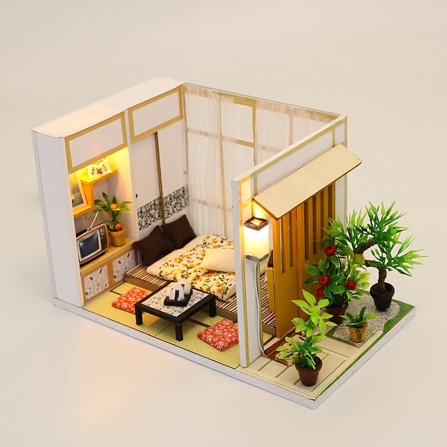 Wooden Miniature Doll House Furniture Kit DIY Doll House DIY Furniture Doll House and Miniature Gifts