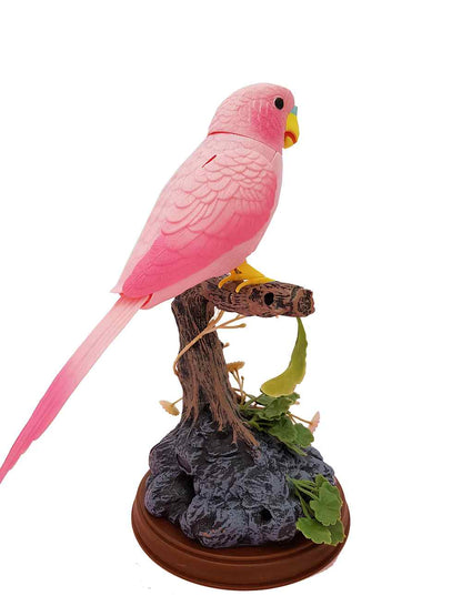 Electronic Talking Repeating Parrot Pink Parrot Pink Green Parrot Recording Function Bird Surprise Gifts