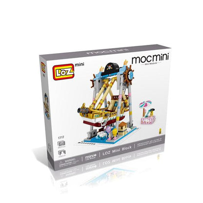 Amusement /Theme Park Pirate Ship 3 D Model DIY Mini Building Blocks (#1717)