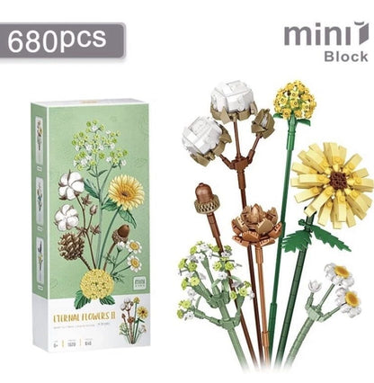 LOZ Mini Block Eternal Flower Building Block Toy - Bundle 5 or 10 ETERNAL FLOWERS with Original Box