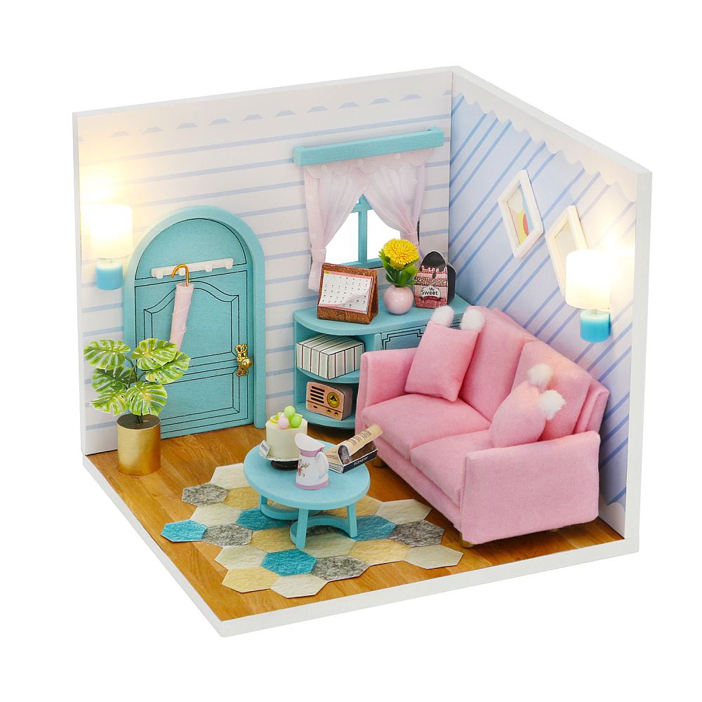 Diy dollhouse living room discount
