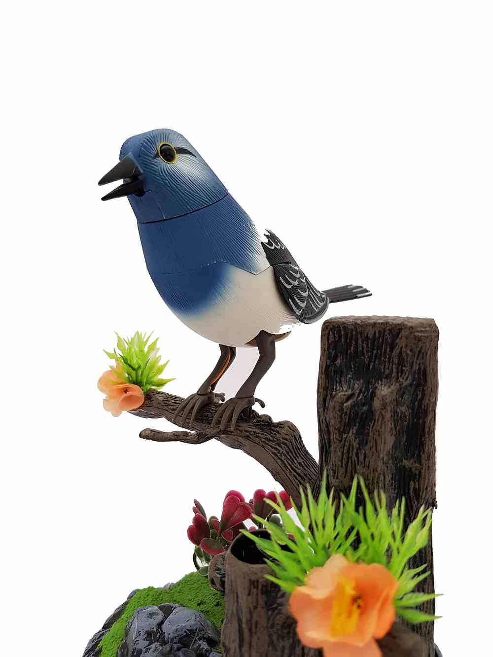 Sound Control Bird Simulation Bird Blue Bird Pen Holder Design Present for Dad Gift