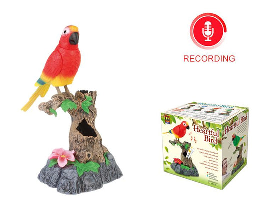 The Recording Functional Beautiful Green Birds Gifts Toy Pen Pencil Holder Electronic Talking Repeating Parrot Bird