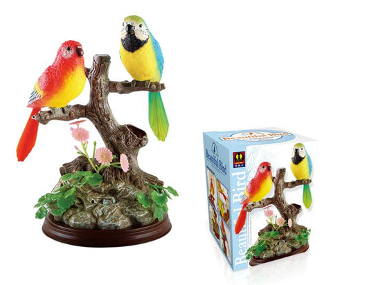 The Ensemble Birds Beautiful Birds Electric Sound Control Parrot Pen Pencil Holder Pet Toys