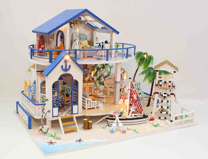 Miniature Dollhouse 'Legend of the Blue Sea‘ (13844) w/Dust Cover, Glues and LEDs  Gifts for Friends