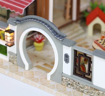 DIY 'Dream back in Ancient Town‘ Wooden Miniature Doll House Beautiful Gifts Birthday Presents Wedding Presents