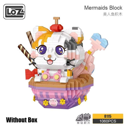 Loz Mermaid Cake Cup Mini Daiamond Blocks Bricks Educational Toy Hobbies (8115)
