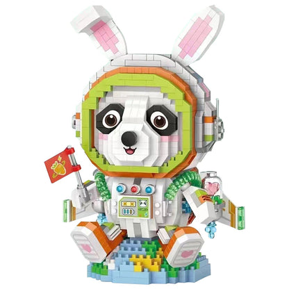 Loz Panda Astronaut Mini Diamond Blocks Bricks Educational Toy Hobbies (8118)