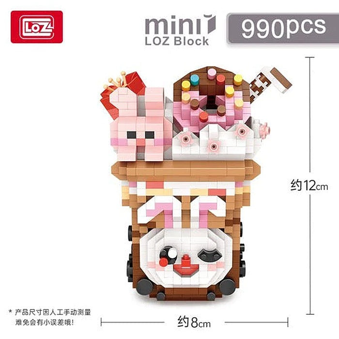 LOZ  Milk Tea Rabbit Mini Diamond Blocks Bricks Educational Toy Hobbies (9281)