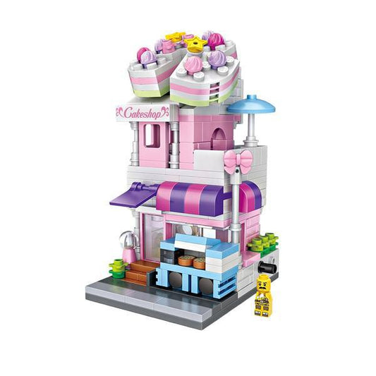LOZ Mini Street Shopping Block Toy- CAKE SHOP (1621)