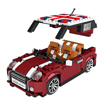 LOZ Mini Blocks Mini Copper Car Model (1111) Block Toys for Children with Original Box