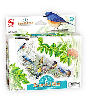 Light Sensor Function Bird Vermilion Flycatcher Home Garden Decor Children's Electronic Toy Bird