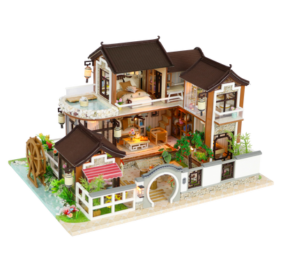 DIY Dollhouse Furniture Kits 'Dream back in Ancient Town‘ Wooden Miniature Doll House Beautiful Gifts Birthday Presents Wedding Presents