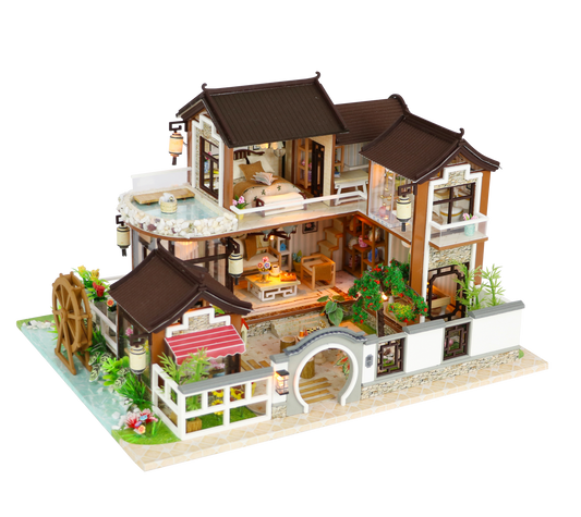 DIY 'Dream back in Ancient Town‘ Wooden Miniature Doll House Beautiful Gifts Birthday Presents Wedding Presents