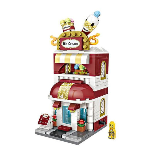 LOZ Mini Street Block Shop Building Block Toy - ICE CREAM SHOP (1626)