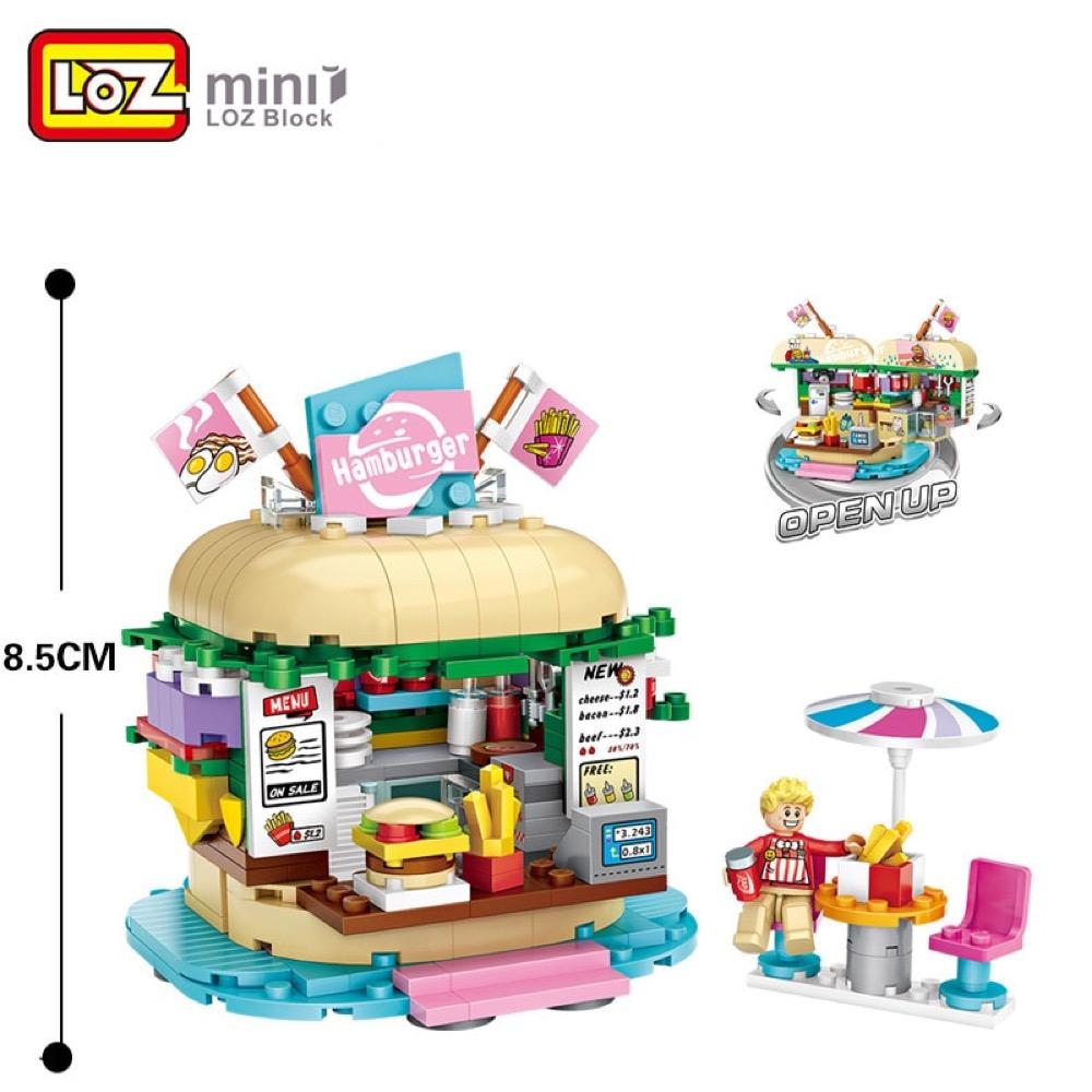 Amusement /Theme Park Burger Shop Mini Building Blocks (#1730)