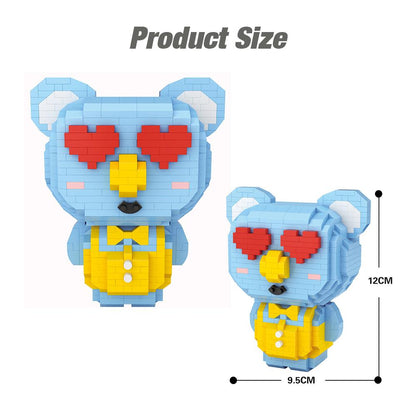 LOZ Diamond Blocks Cartoon Koala (#9238) Action Figure Cartoon Colorful Animals Educational Bricks Toys for Children