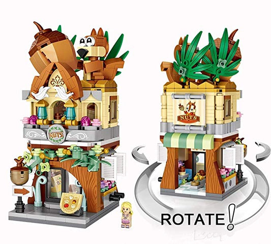 LOZ Mini Block Shopping Street Building Block Toy - NUT SHOP (1641)