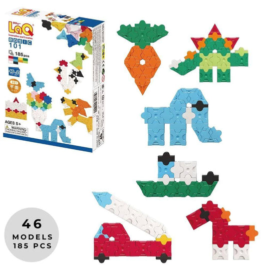 LaQ BASIC 101 - 46 MODELS, 185 PIECES