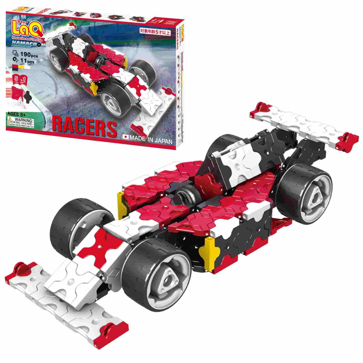 LaQ HAMACRON CONSTRUCTOR RACERS - 5 MODELS, 190 PIECES