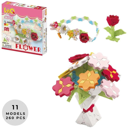 LaQ SWEET COLLECTION FLOWER - 11 MODELS, 260 PIECES
