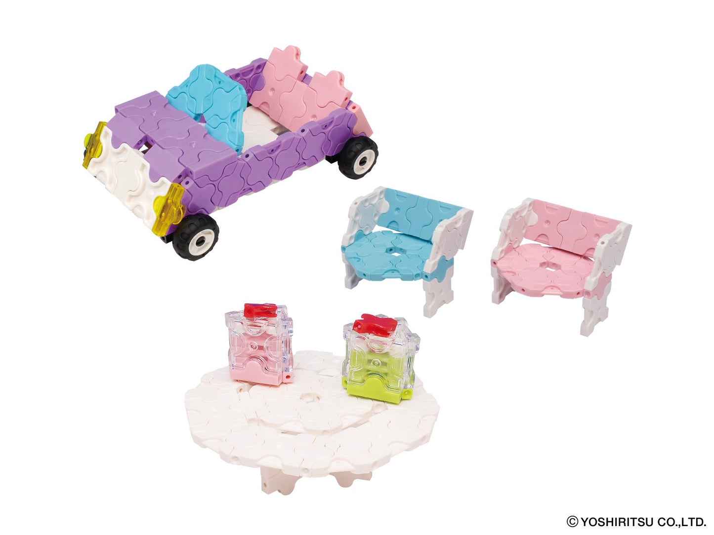 LaQ SWEET COLLECTION ICE CREAM WAGON - 14 MODELS, 365 PIECES