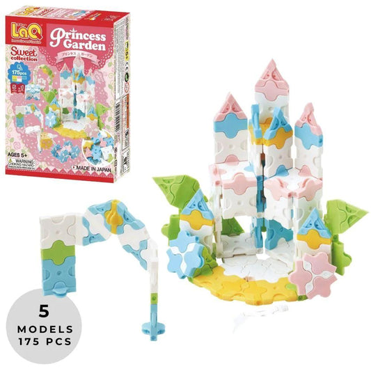 LaQ SWEET COLLECTION PRINCESS GARDEN - 5 MODELS, 175 PIECES