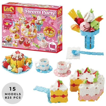 LaQ SWEET COLLECTION SWEETS PARTY - 15 MODELS, 825 PIECES