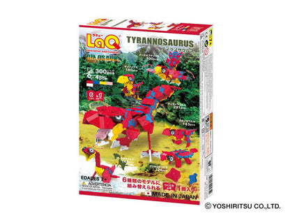 LaQ DINOSAUR WORLD TYRANNOSAURUS - 6 MODELS, 300 PIECES