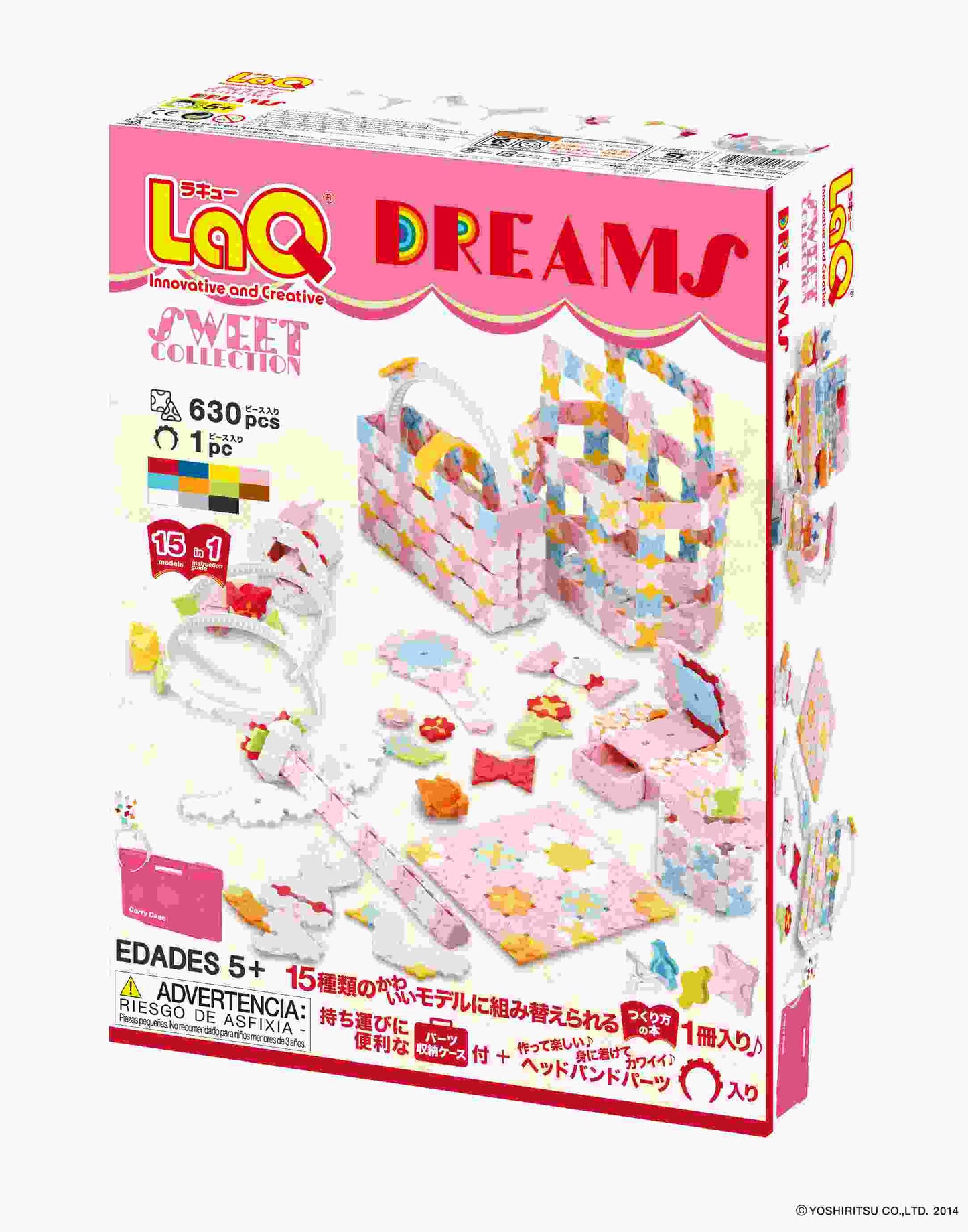 LaQ SWEET COLLECTION DREAMS - 15 MODELS, 630 PIECES