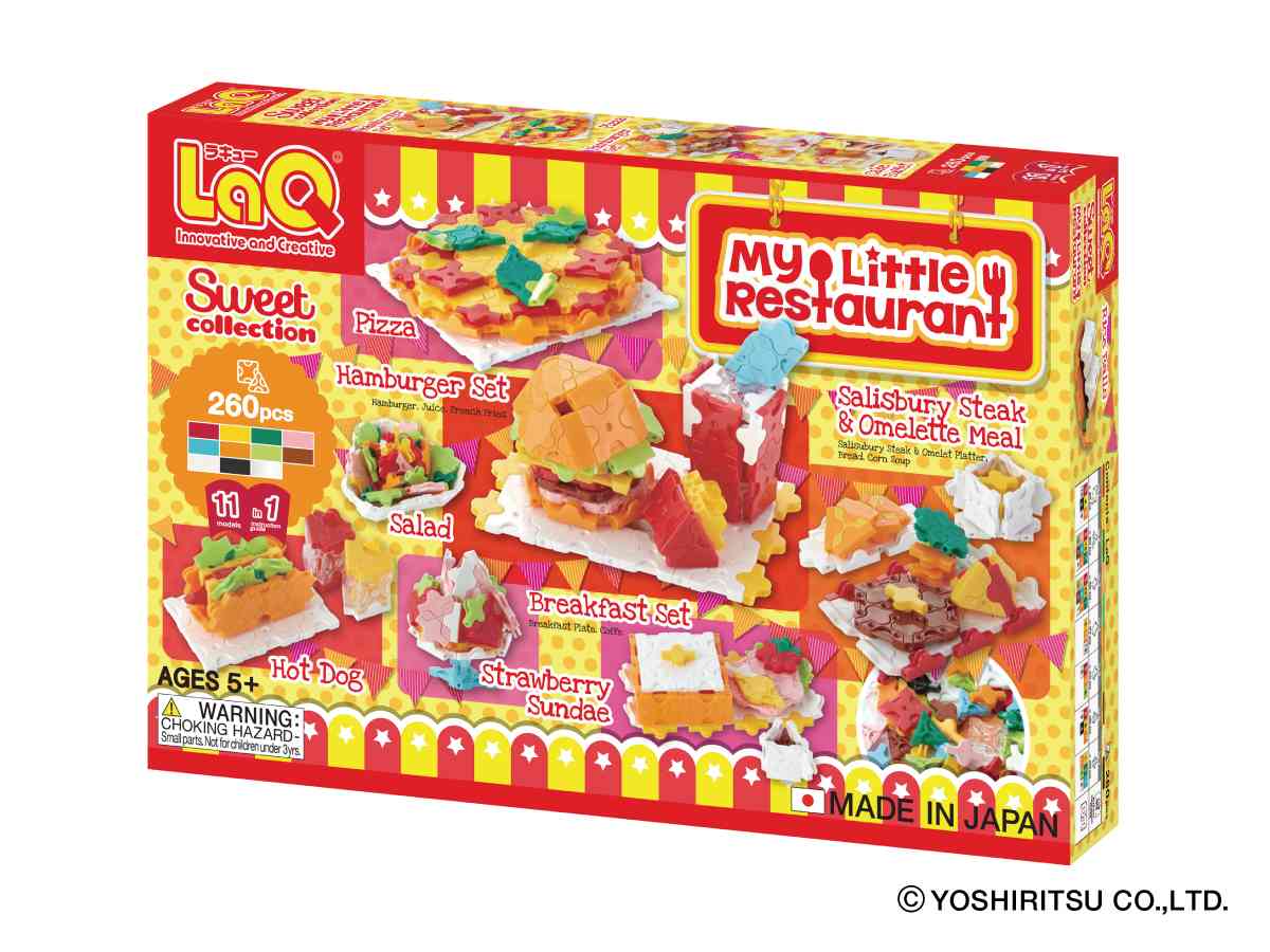 LaQ SWEET COLLECTION MY LITTLE RESTAURANT - 11 MODELS, 260 PIECES