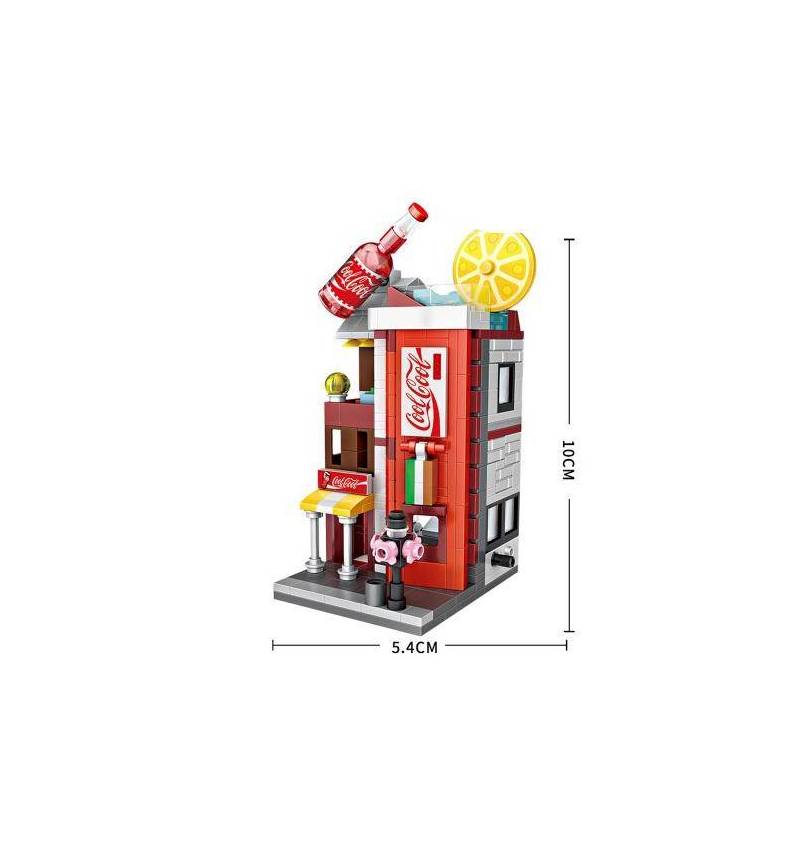 LOZ Mini Street DIY Mini Building Block Toy - COCA COLA STORE (1622)