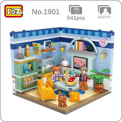 LOZ Corner Mini Blocks Living Room (1901) Building Block Toys with Original Box